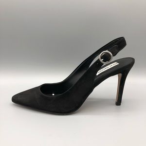 Steve Madden black slingback strap heels